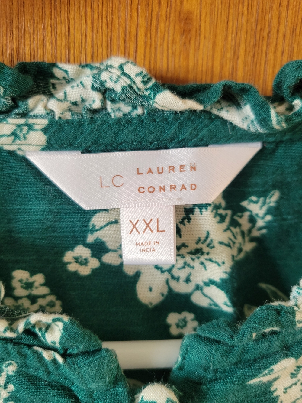 Floral Ruffled Button-Front Blouse - Picture 3 of 8